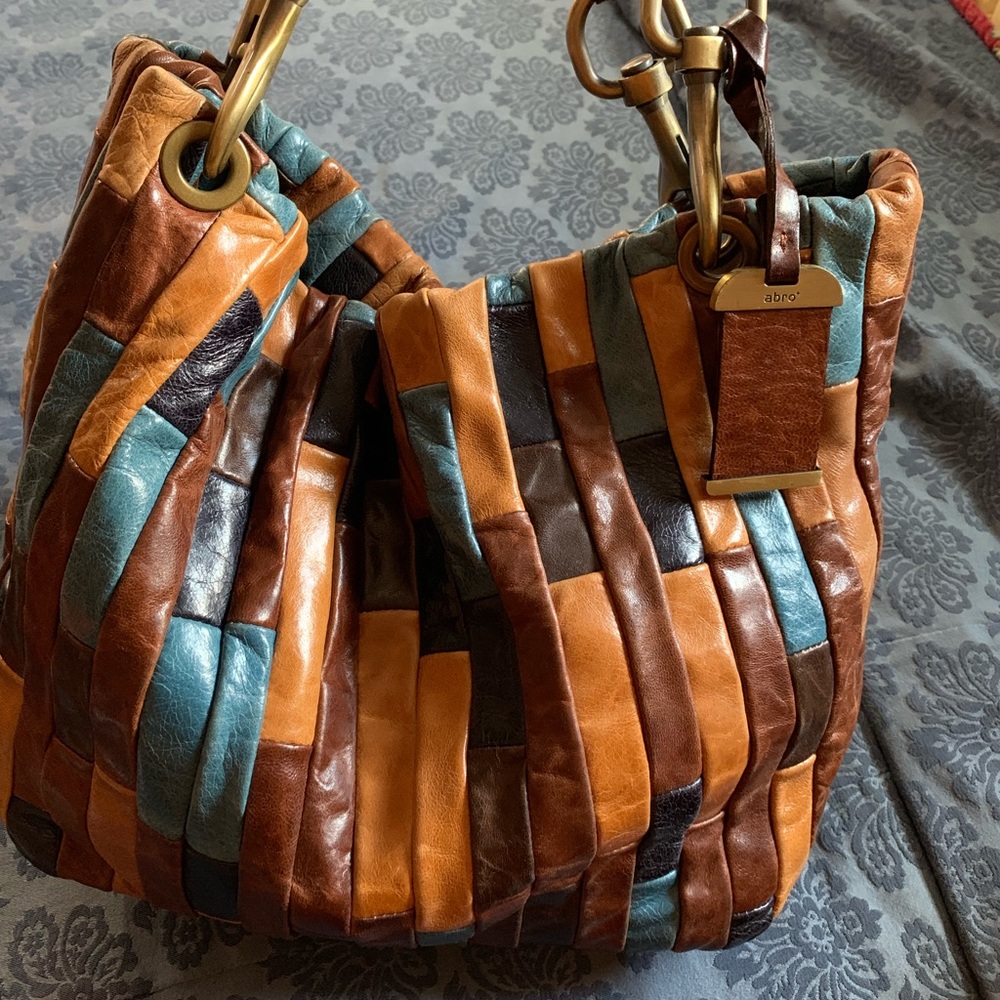 Abro Italian leather handbag. Great for fall